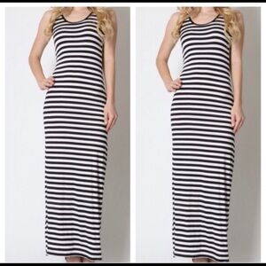 FOREVER 21-STRIPED MAXI DRESS